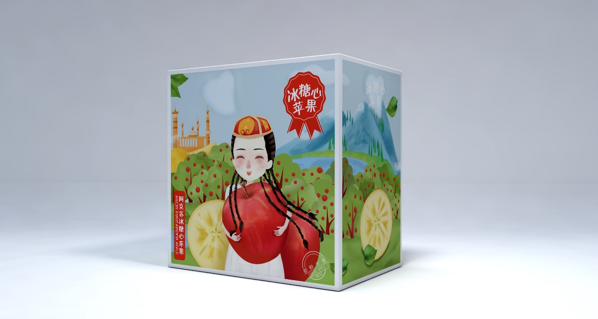 重慶蘋果紙箱定制-水果包裝箱制作